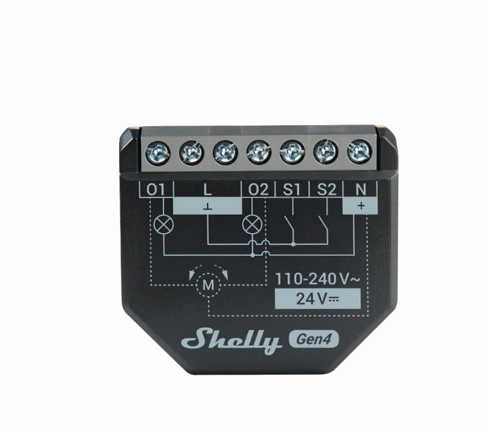 Shelly 2PM Gen4 WiFi & Zigbee relais energiemeting (2-kanaals)